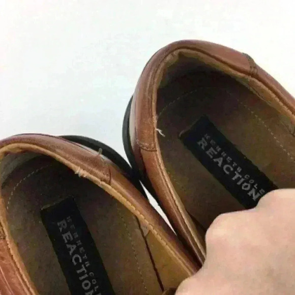 Kenneth Cole Reaction Oxford 9 M Italian Leather - Picture 8 of 9